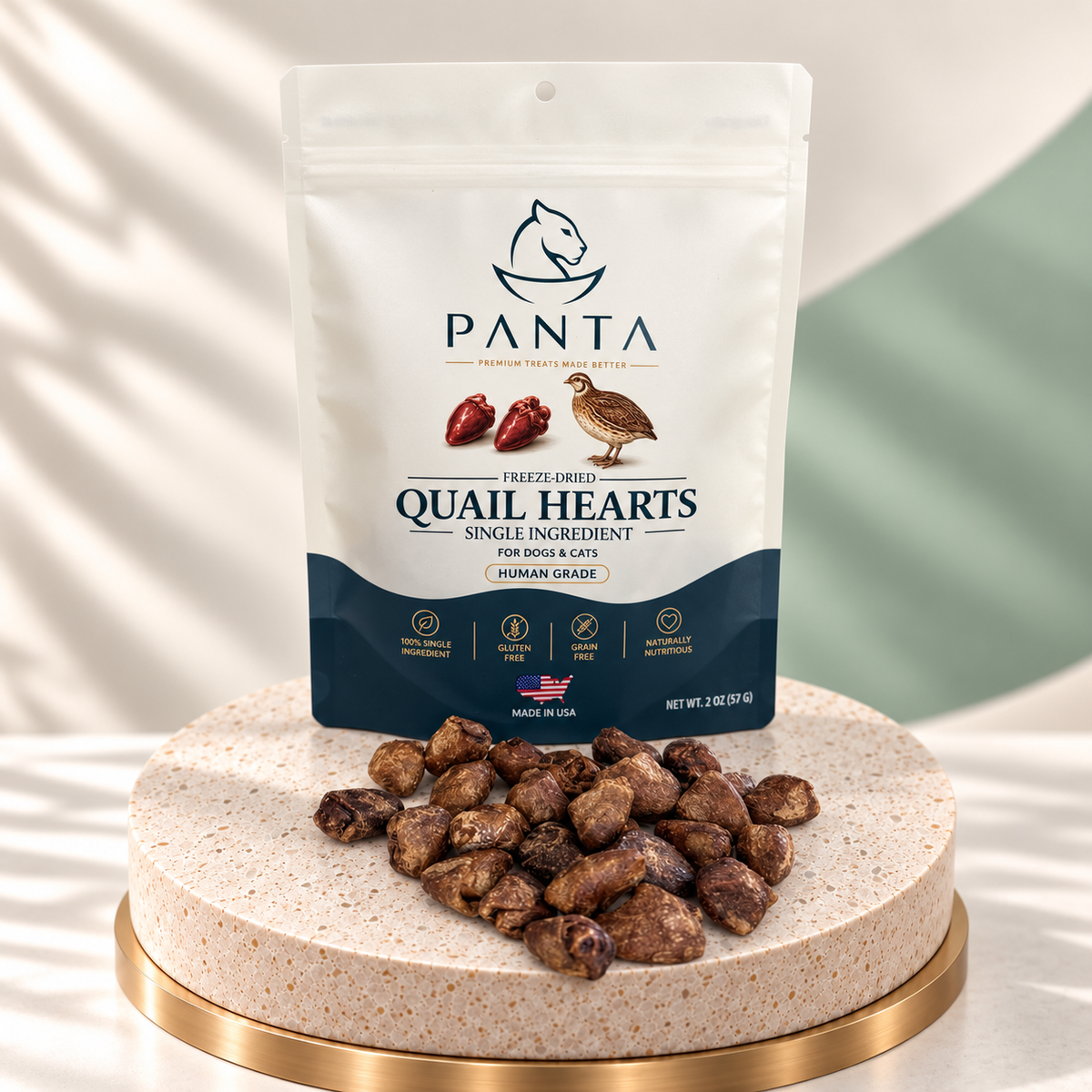 PANTA Freeze-Dried Quail Hearts