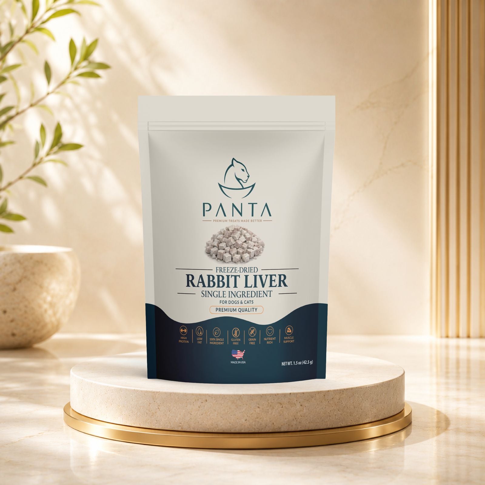 Panta Rabbit Liver Freeze-Dried Raw