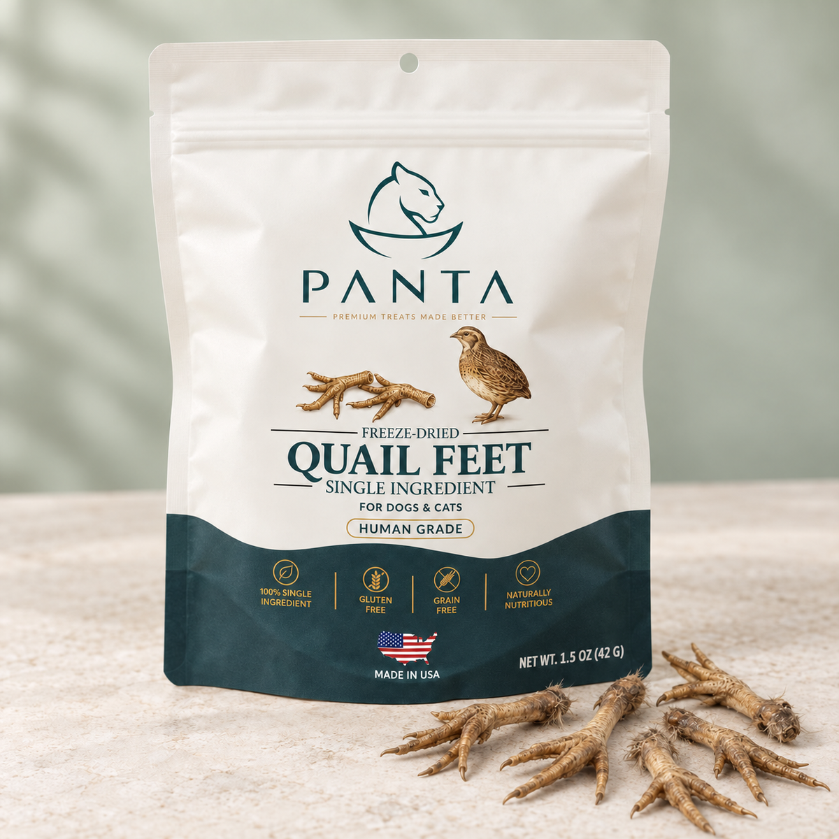 PANTA Freeze-Dried Quail Feet