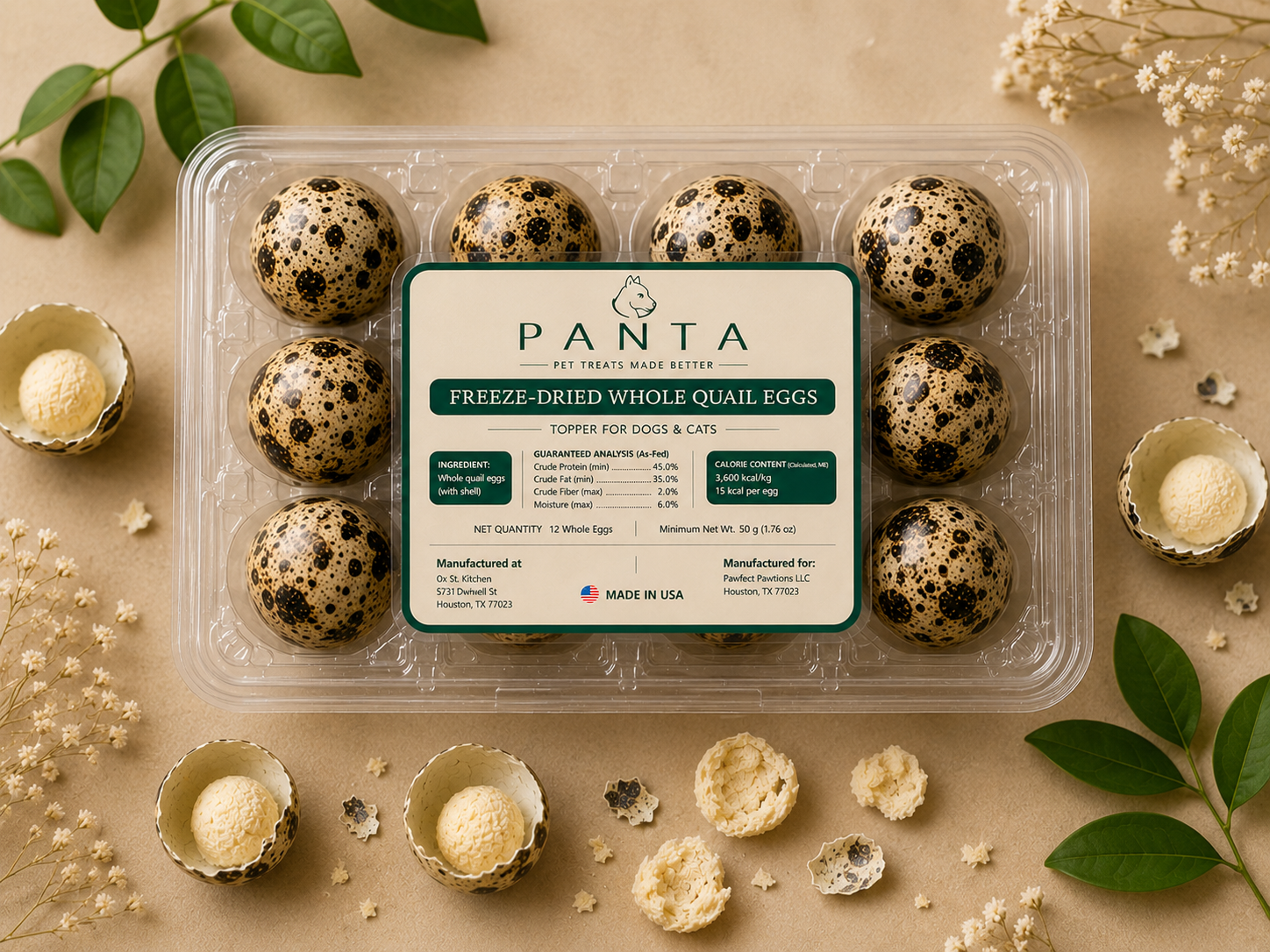 Freeze Dried Quail Eggs