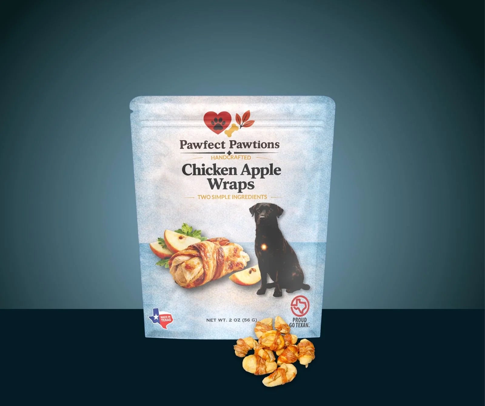 Chicken & Apple Wraps – Freeze-Dried Treats
