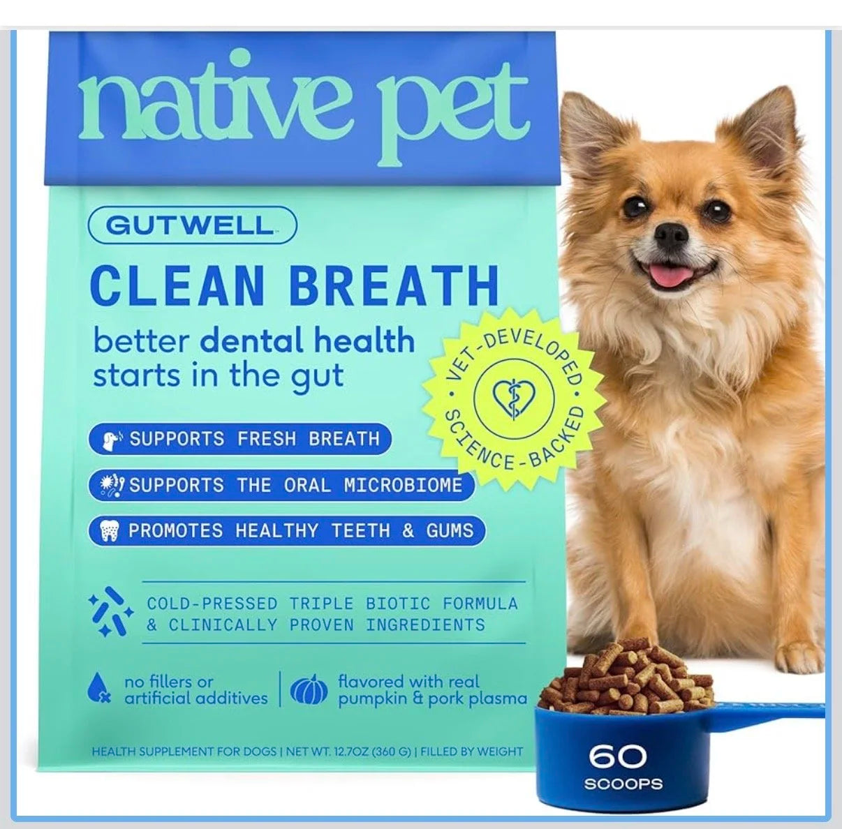 Native Pet GutWell: Clean Breath.