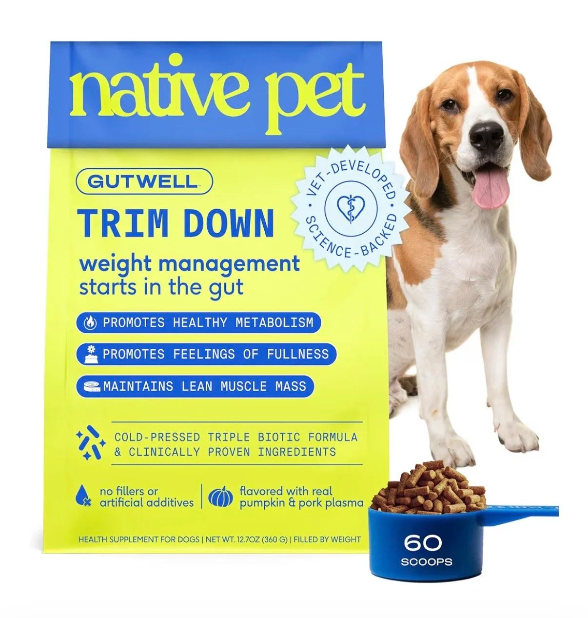 Native Pet GutWell Trim Down Weight Management & Metabolic Support
