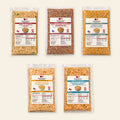 Pawfect Pawtions classic meal selection on an ivory background