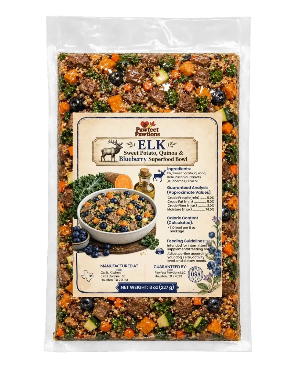 Elk Sweet Potato, Quinoa & Blueberry Superfood Bowl