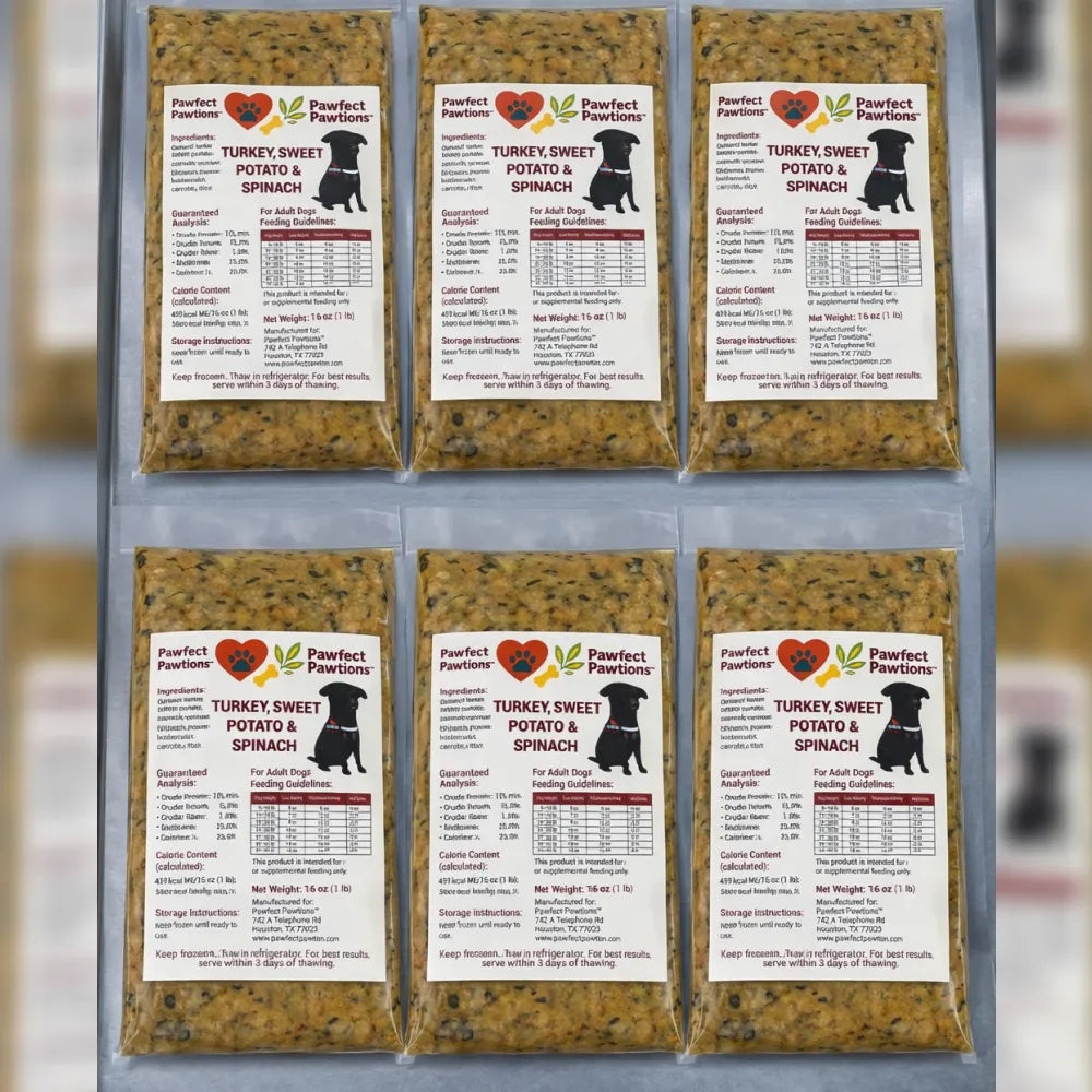 Turkey & Sweet Potato With Spinach